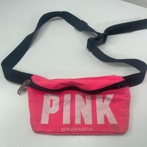 Victoria's Secret PINK Waist Pouch Fanny Pack Belt Bag Spring Break Neon Casual